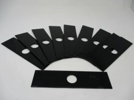 10 Genuine Oregon 40-140 Edger Blades 8” X 2” X .090” 1” Center Hole Heat Treated - Image 2