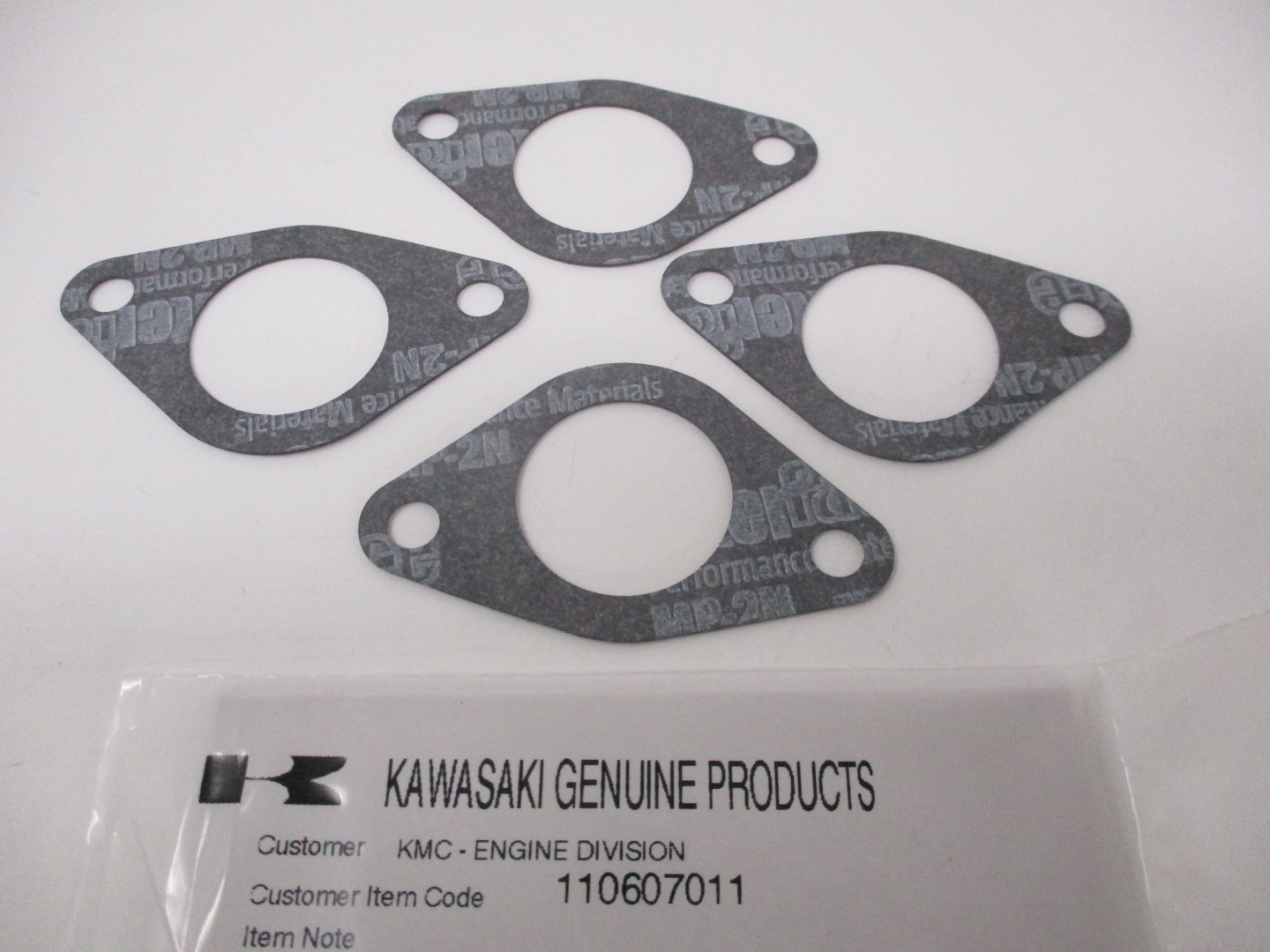 4 Genuine Kawasaki 11060-7011 Intake Manifold Gasket for FH601D FH601V - Image 2