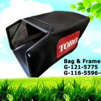 Genuine Toro 121-5775 & 116-5596-03 Grass Catcher Bag & Frame TimeMaster 30in