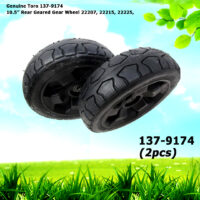 2 Genuine Toro 137-9174 10.5” Rear Geared Gear Wheel 22207 22215 22225