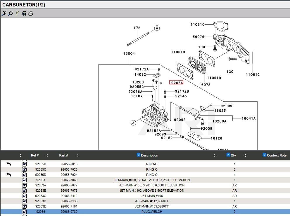 4 Genuine Kawasaki 92066-0780 Welch Plug FX651V 4 Stroke Freeze Carburetor - Image 4