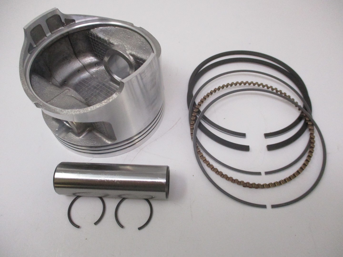 Genuine Kawasaki Piston & Rings 13029-2136, 13025-2101, Pin 13002-2079, Snap Rings 92033-1207 FE400D Oversize 0.50