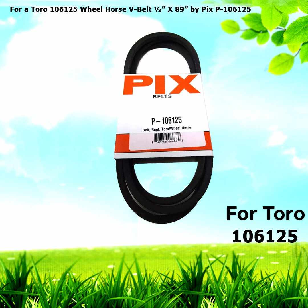 For Toro 106125 Wheel Horse V-Belt ½” X 89” in Pix P-106125
