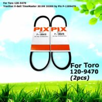 2 For Toro 120-9470 TimeMaster 20199 20200 Traction V-Belt in a Pix P-1209470