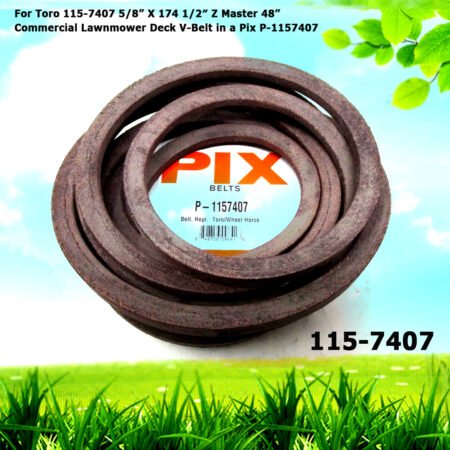 For Toro 115-7407 5/8” X 174 1/2" Z Master 48” Commercial Lawnmower Deck V-Belt in a Pix P-1157407