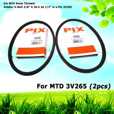 2 For MTD Rubber Snow Thrower V-Belts 3/8” X 26.5 26 1/2” in a Pix 3V265