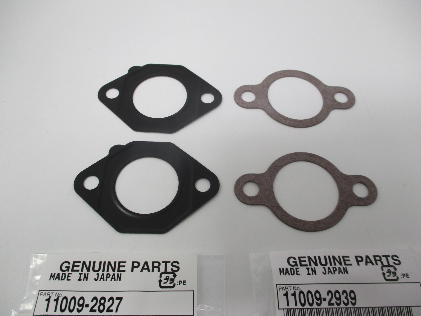 2 Genuine Kawasaki 11009-2827 & 11009-2939 Carburetor Gasket for FE290D FE350D - Image 4