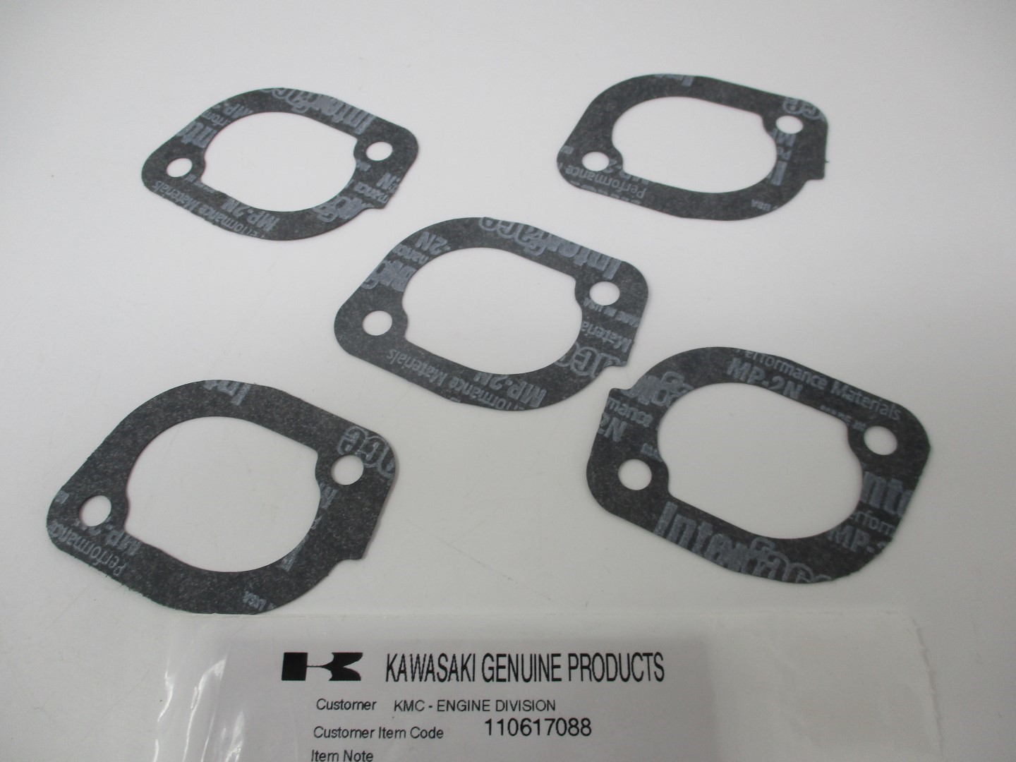 5 Genuine Kawasaki 11061-7088 Carburetor Manifold Gasket FR651V FR691V - Image 4