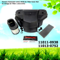 Genuine Kawasaki 11011-0938 Air Filter Cover Nut & O-Rings Air Filter 11013-0752