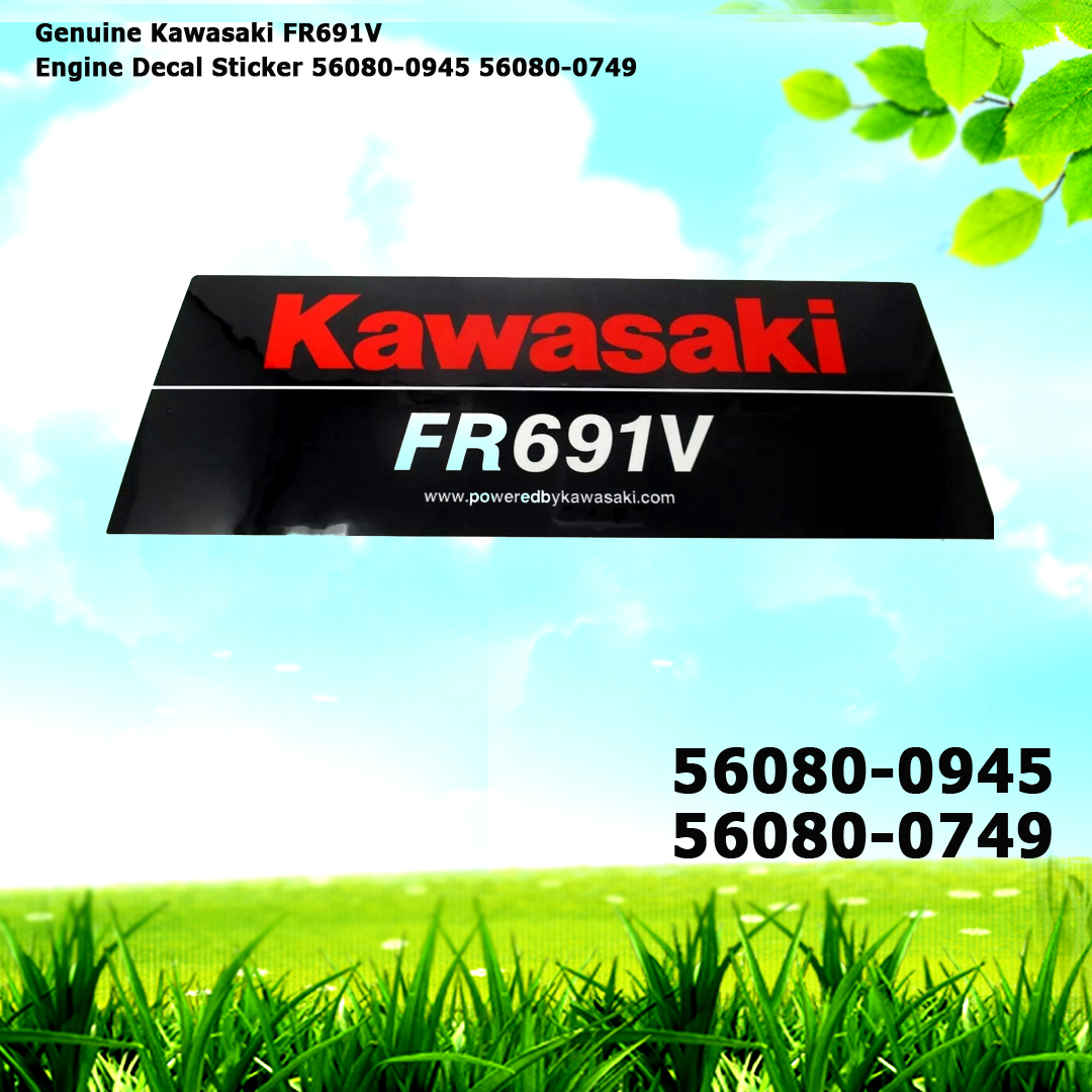 タレントカード Kyyyy Genuine Kawasaki FR691V Engine Decal Sticker 56080-0945 56080-0749
