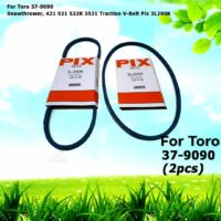 2 For Toro 37-9090 Snowthrower Traction V-Belt 421 521 522R