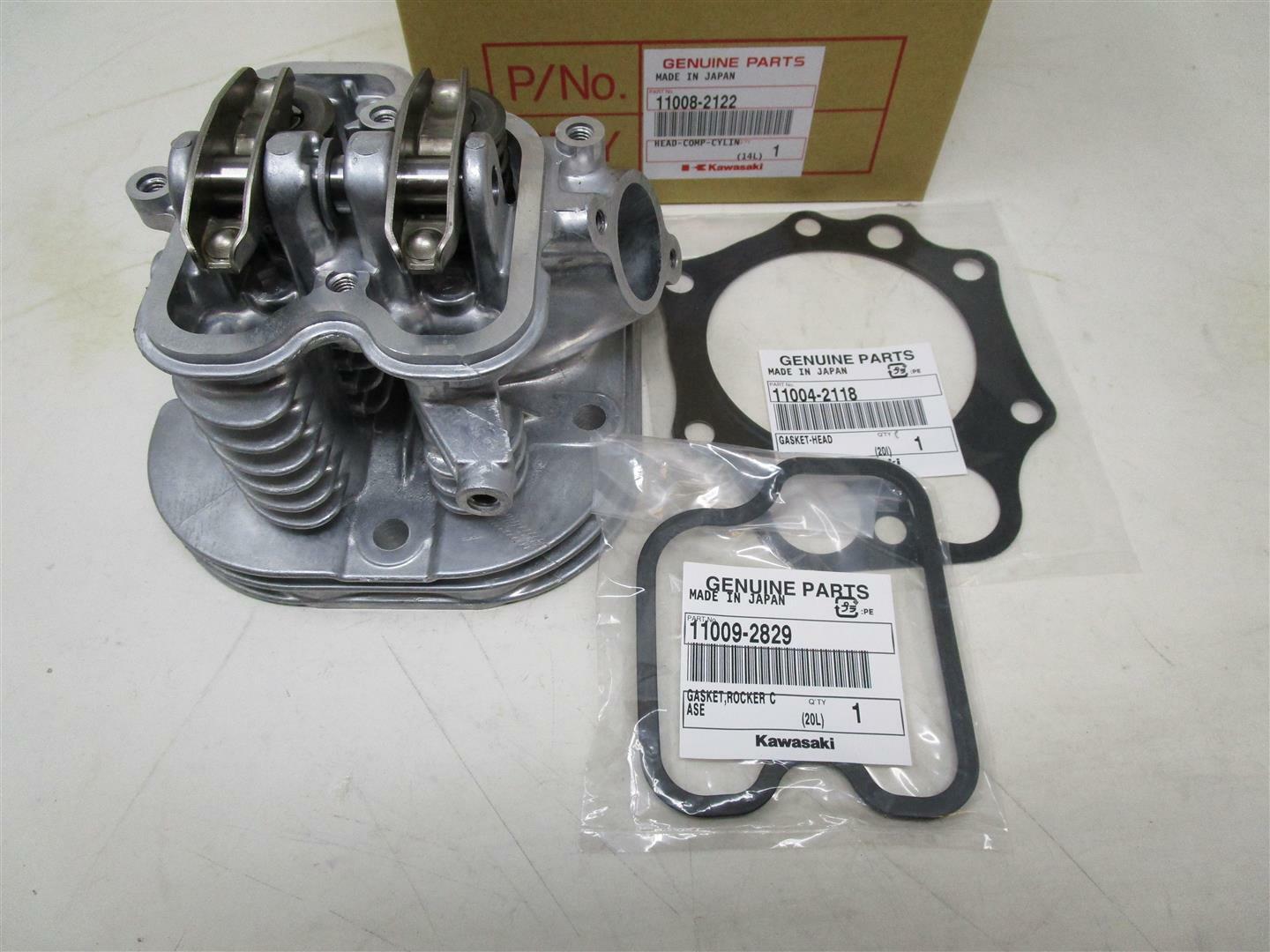 Genuine Kawasaki 11008-2122 Cylinder Head Complete FE350 Club Car FE350D w/ Valve Kit - Image 3