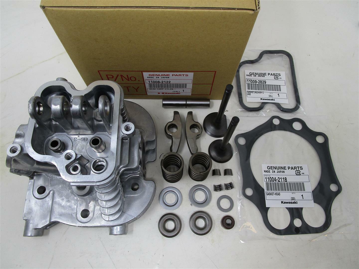 Genuine Kawasaki 11008-2122 Cylinder Head Complete FE350 Club Car FE350D w/ Valve Kit - Image 6