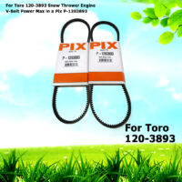 2 For Toro 120-3893 Snow Thrower Engine V-Belt Power Max
