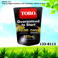 Genuine Toro 133-8113 Engine Decal Label for Briggs & Stratton 21199 TimeMaster 14D932-0110-F