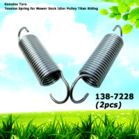 2 Genuine Toro 138-7228 Tension Spring for Mower Deck Idler Pulley