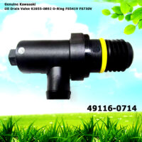 Genuine Kawasaki 49116-0714 Oil Drain Valve w/ 92055-0892 O-Ring FS541V FS730V