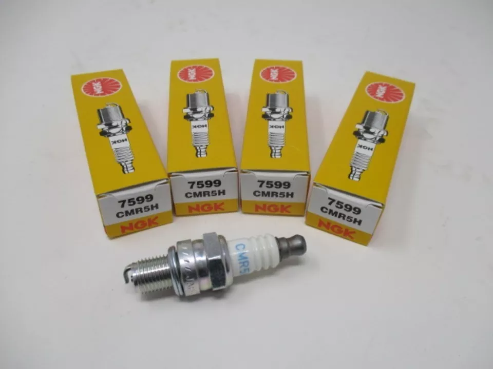 4 Genuine NGK 7599 CMR5H Standard Plug Lawn Mower