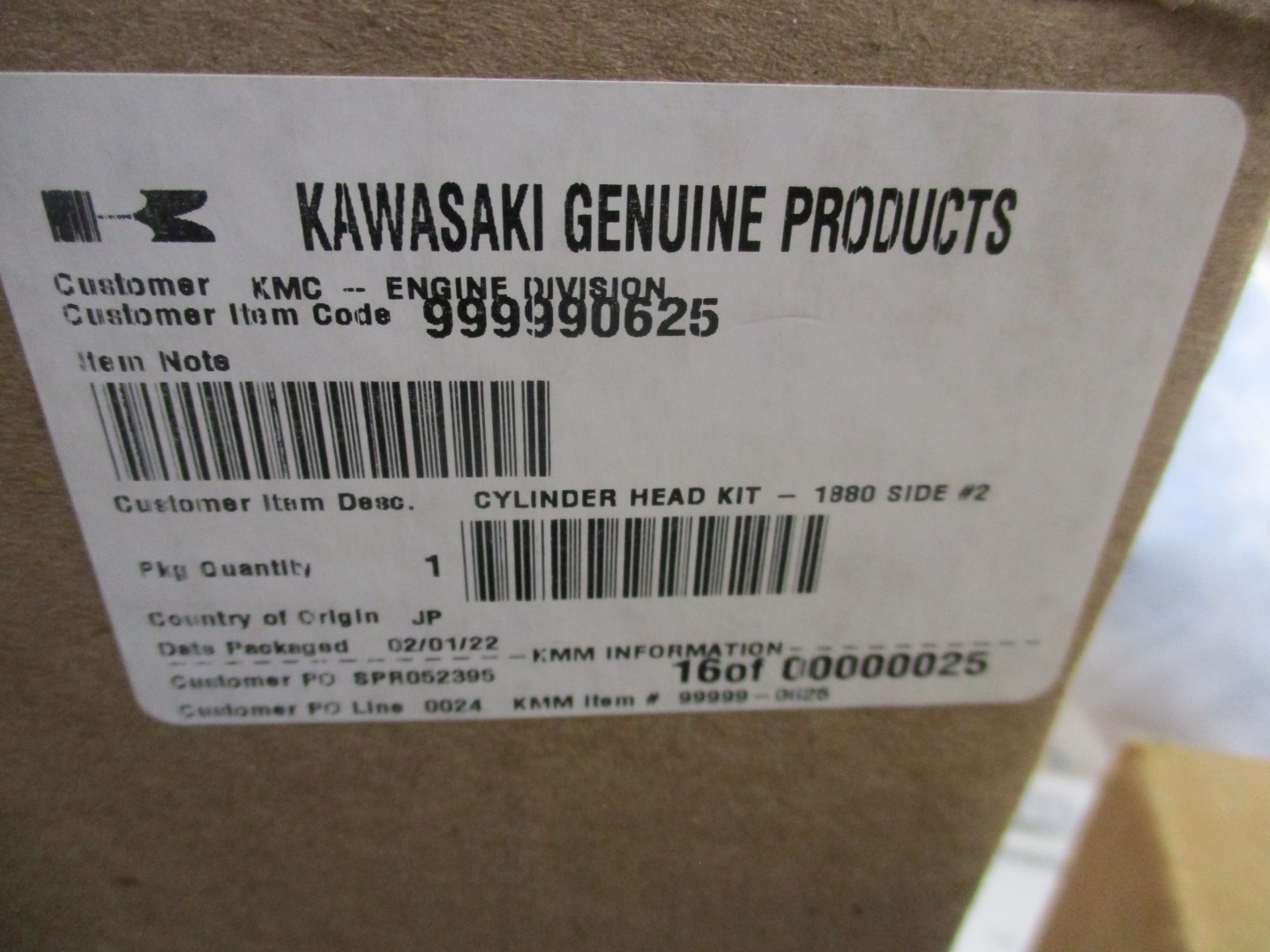 Genuine Kawasaki Head # 2 99999-0625 11008-1490 Complete FX751V FX801V FX850V - Image 4