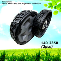 2 Genuine Toro 140-2350 Geared Wheel 9 1/2" 22in Recycler Flex-Force Power