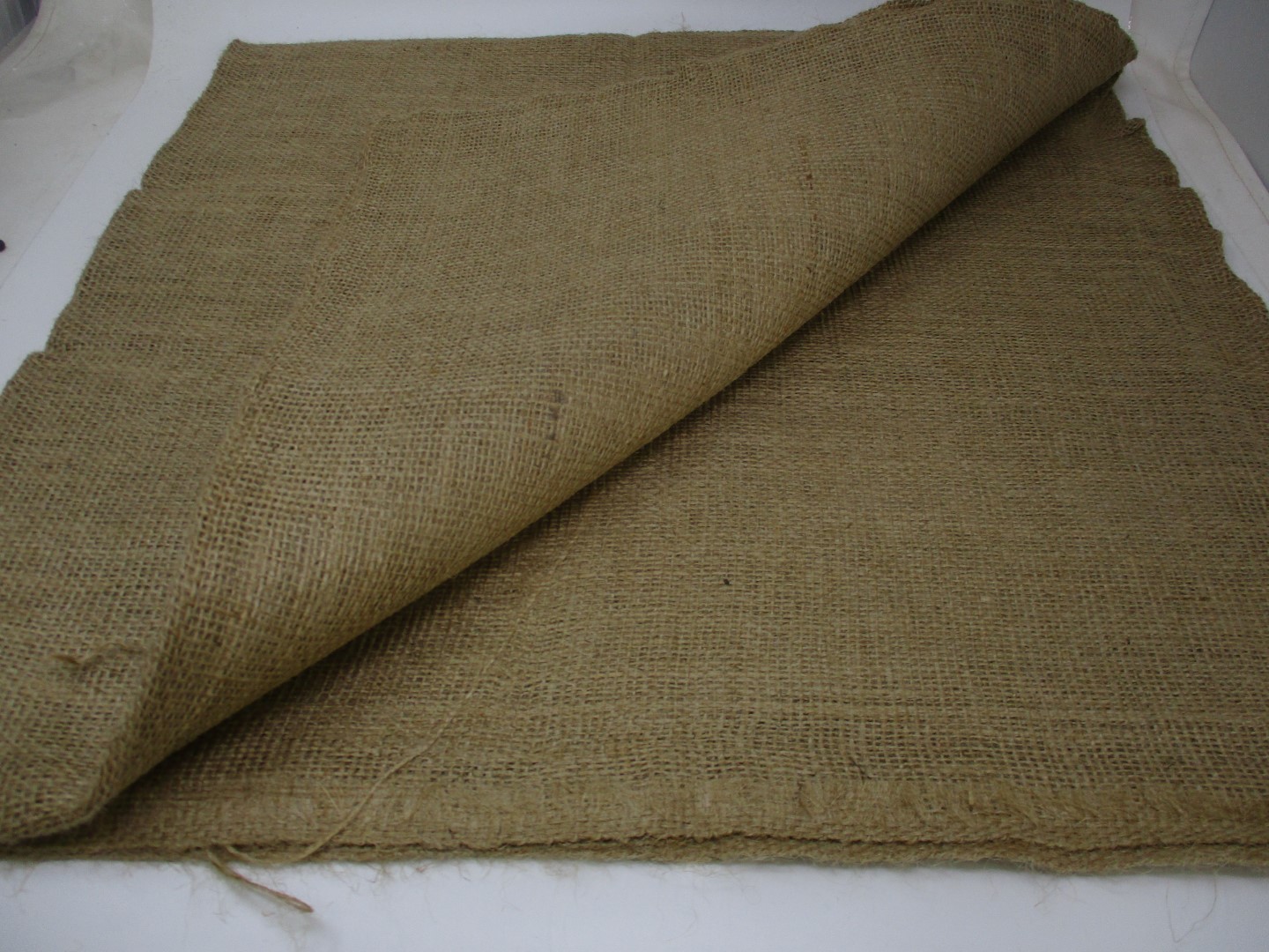 1 Pc 7’ X 7’ Burlap Tarp Landscaper Gardener 84” X 84” Leaves Grass Branches - Image 3