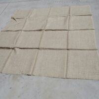 1 Pc  7’ X 7’ Burlap Tarp Landscaper Gardener 84” X 84” Leaves Grass Branches