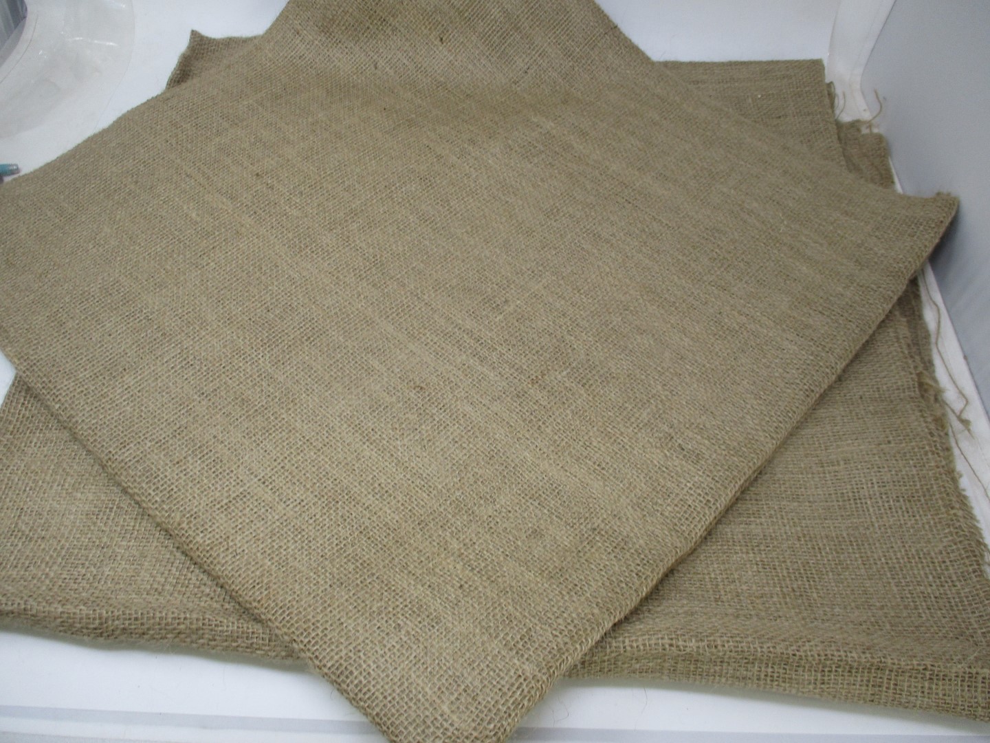 2 Pcs 7’ X 7’ Burlap Tarp Landscaper Gardener 84” X 84” Leaves Grass Branches