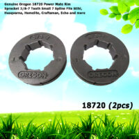 2 Genuine Oregon 18720 Power Mate Rim Sprocket 3/8-7 Tooth Small 7 Spline Fits Stihl, Husqvarna, Homelite, Craftsman, Echo and more