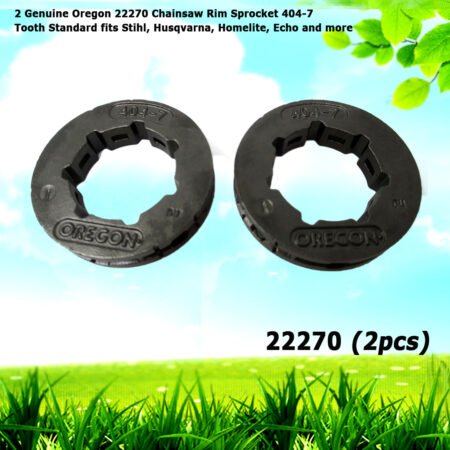 2 Genuine Oregon 22270 Chainsaw Rim Sprocket 404-7 Tooth Standard fits Stihl, Husqvarna, Homelite, Echo and more