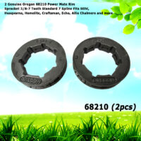2 Genuine Oregon 68210 Power Mate Rim Sprocket 3/8-7 Tooth Standard 7 Spline Fits Stihl, Husqvarna, Homelite, Craftsman, Echo, Allis Chalmers and more