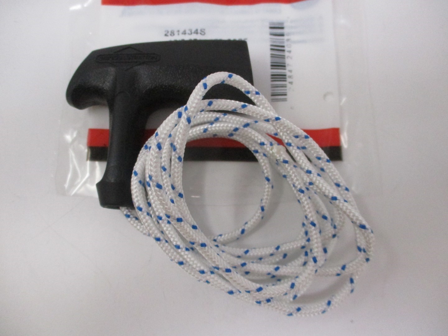 Genuine Briggs & Stratton Grip Pull Nylon Rope Recoil Start Handle 281434S #4 6' - Image 3