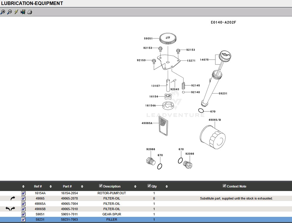 Genuine Kawasaki 59231-7003 Oil Filler Tube & O-Ring FH381V FH430V FH480V - Image 4