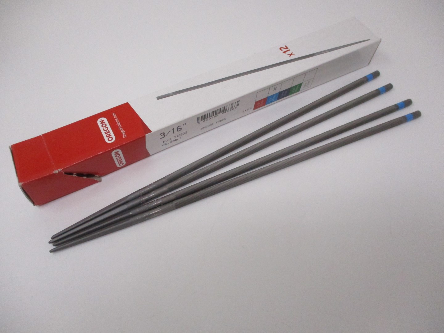 4 Oregon 70503 Chainsaw File 3/16" 4.8mm Chain Saw Sharpen a File