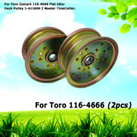 2 For Toro Exmark 116-4666 Flat Idler Deck Pulley 1-413099 Z Master TimeCutter