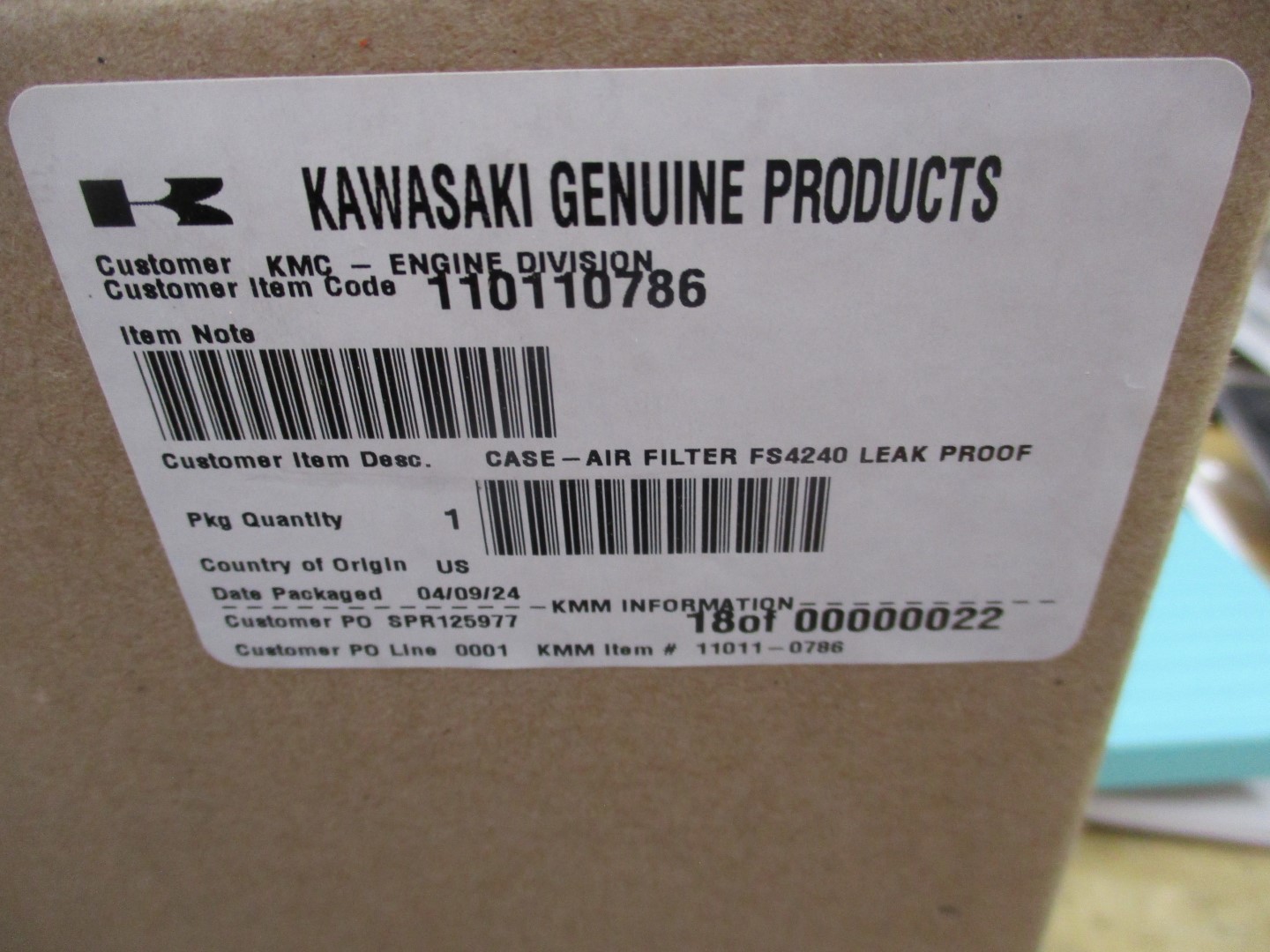 For Kawasaki 11011-0786 Air Filter & Cover 11013-0752 FS651V FS730V - Image 5