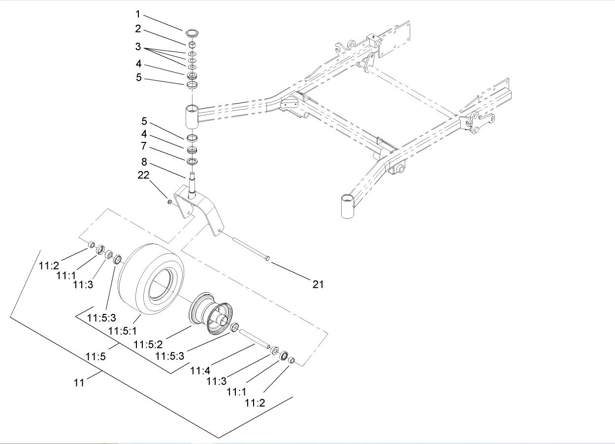 2 For Toro Exmark 254-94 1-543509 Wheel Bearing Caster Z-Master - Image 4