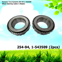 2 Genuine Toro Exmark 254-94 1-543509 Wheel Bearing Caster