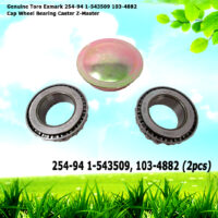 2 Genuine Toro Exmark 254-94 1-543509 103-4882 Cap Wheel Bearing Caster Z-Master