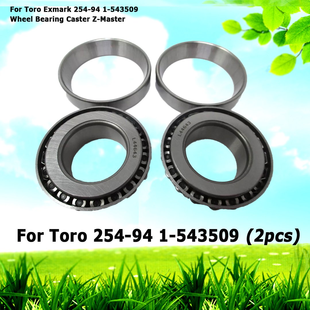 2 For Toro Exmark 254-94 1-543509 Wheel Bearing Caster Z-Master
