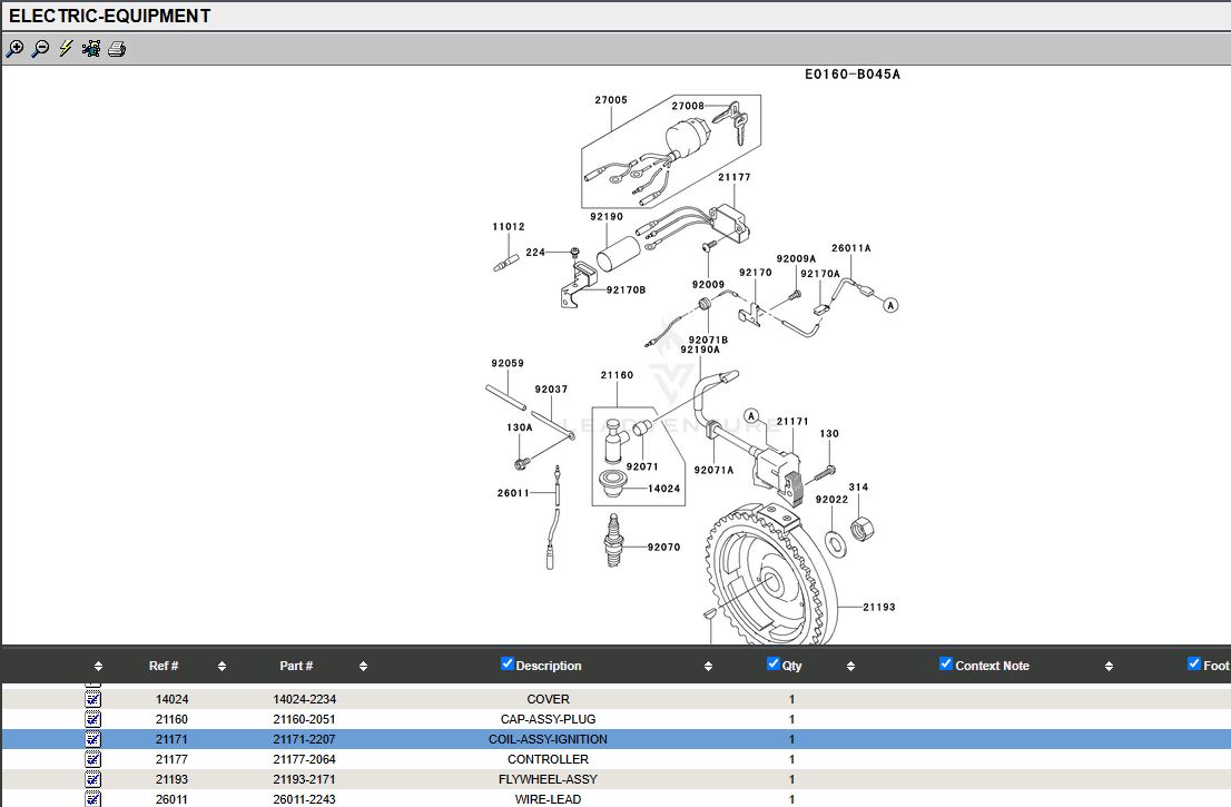 Genuine Kawasaki 21171-2207 Ignition Coil FE290D FE350D FE400D - Image 4