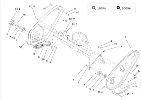 2 Genuine Toro 104-0871 LH Rotor Auger Guard Snow Commander Snowthrower - Image 3