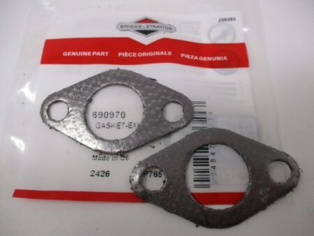 2 Genuine Briggs & Stratton 690970 Exhaust Manifold Gasket 273485 401577 4025A7 - Image 3