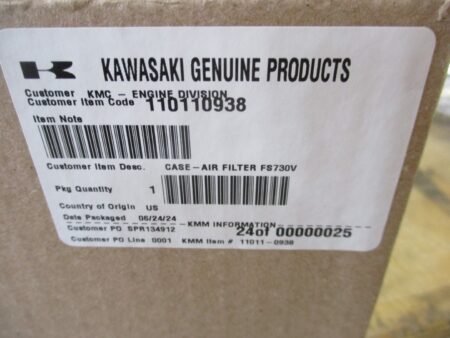 Genuine Kawasaki 11011-0938 Air Filter Cover Nut & O-Rings Air Filter 11013-0752 - Image 6