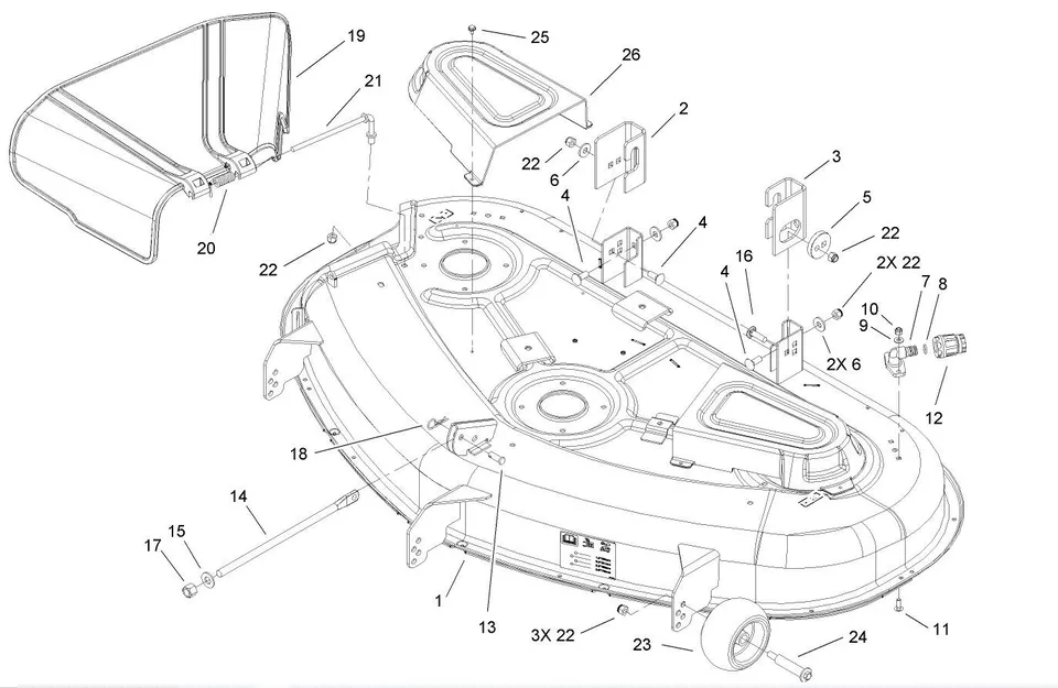 3 Genuine Toro 112-3977 Bolt 3/8-16 Flange Nylon Lock Nut Deck Roller & 1-603299 Deck Wheel - Image 4