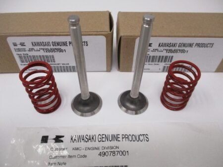 Genuine Kawasaki 12005-7001 Exhaust & 12004-7001 Intake Valves plus 2 49078-7001 Springs FH451V FH500V - Image 2