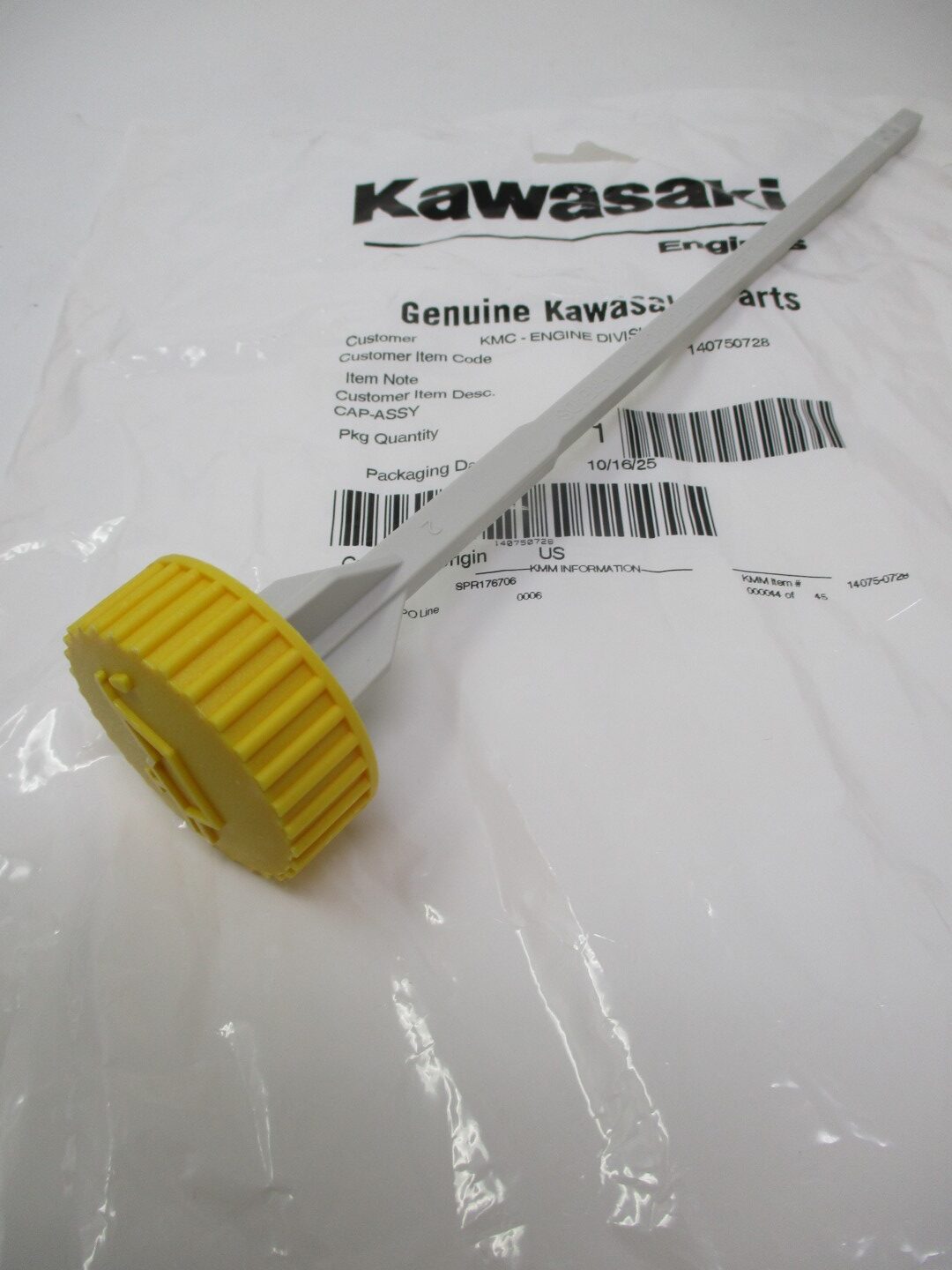 Genuine Kawasaki 14075-0728, 14075-7009 Oil Dipstick FH541V FH500V FH531V FH541V - Image 4