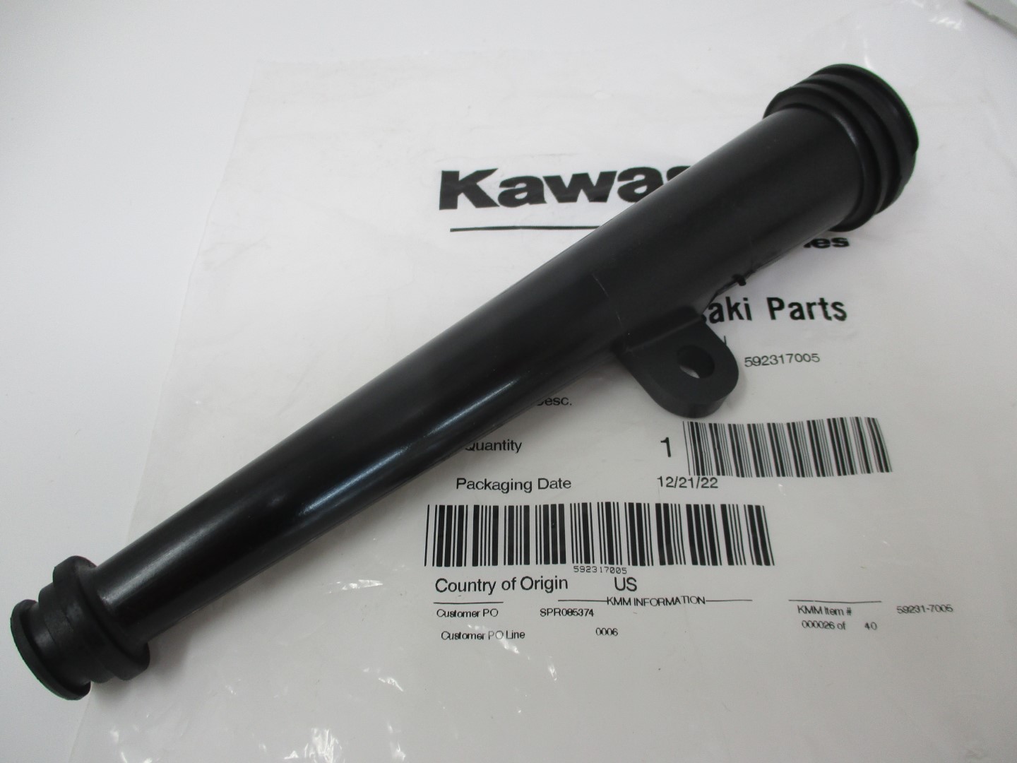 Genuine Kawasaki 59231-7005 Oil Filler Tube with O-Ring 670D2016 FH541V FH500V FH531V FH541V - Image 3