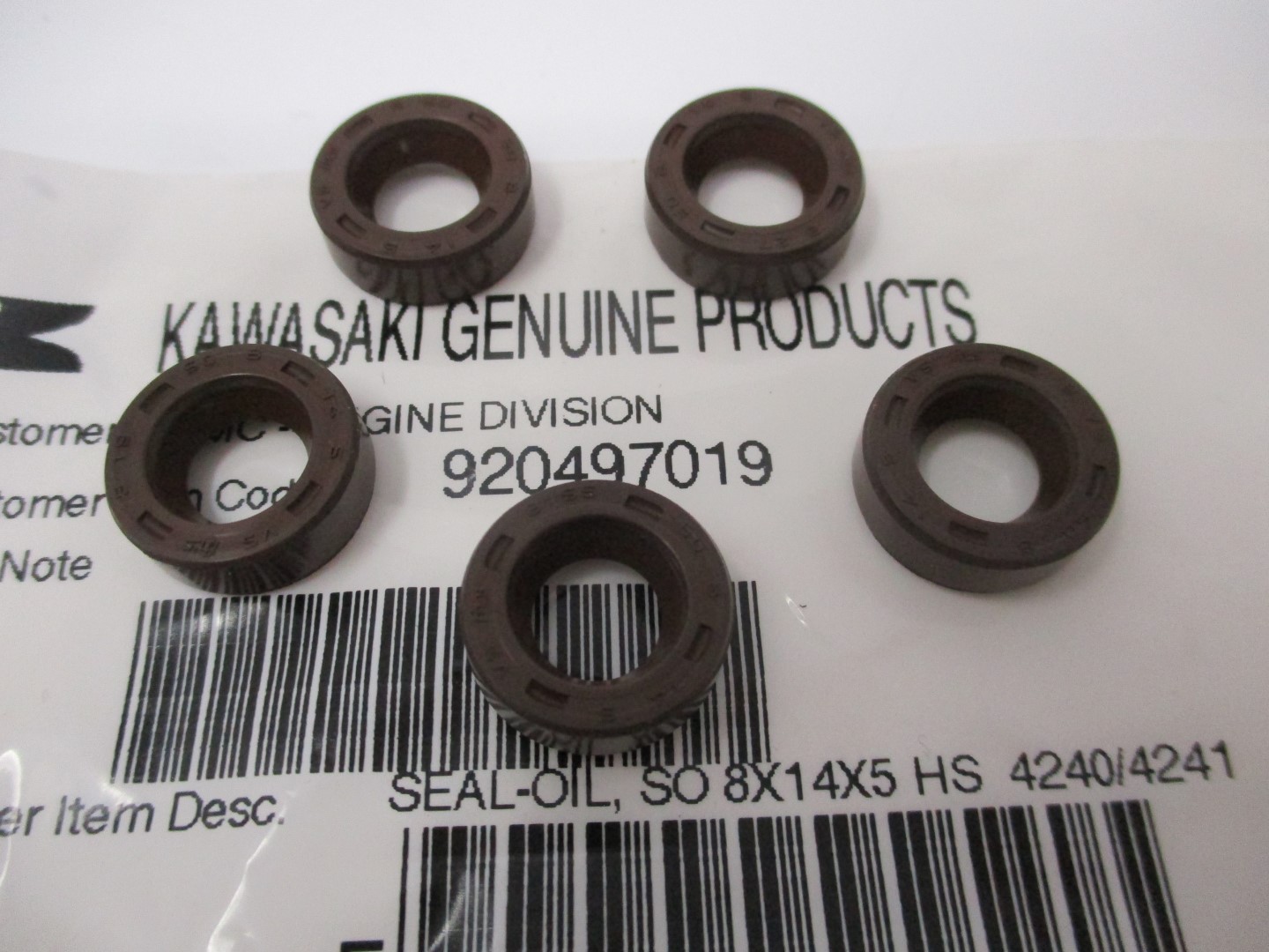 5 Genuine Kawasaki 92049-7019 Oil Seals FH381V FH430V FH541V FH580V - Image 2