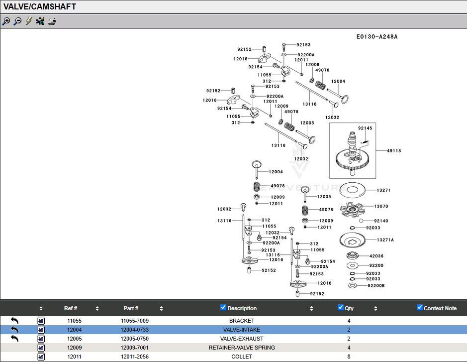 Genuine Kawasaki 12005-0777 Exhaust Valve Spring 49078-7002 Oil Seal 92049-0862 - Image 4