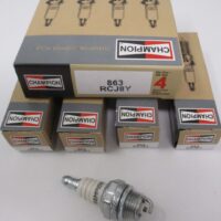 4 Genuine Champion 863 RCJ8Y Nickel Spark Plug Copper Plus Chainsaw